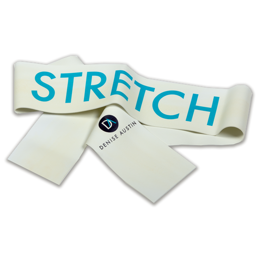 stretch band-beige-"Stretch" and DA logo