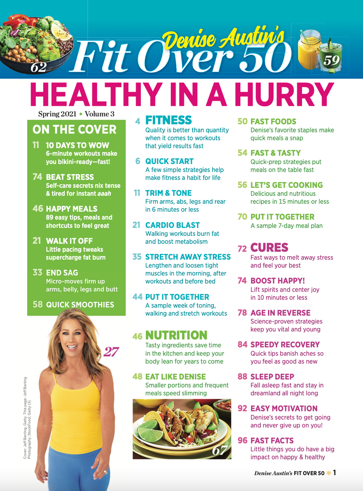 Denise Austin’s Fit Over 50: Healthy In A Hurry!